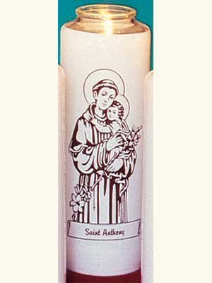 Saint Anthony 6 Day Patron Saint Candles - 12/box-0