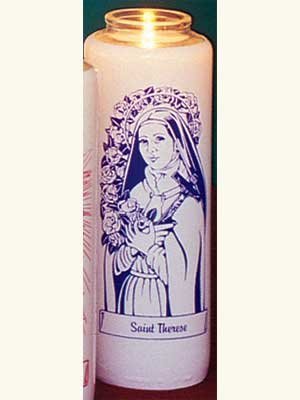 Saint Therese 6 Day Patron Saint Candles - 12/box-0