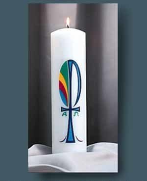 "Colors" Christ Candle-0