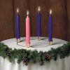 14" Advent Wreath and Candle Set-0