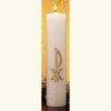Gold Embossed Christ Candle-0