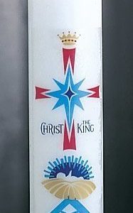 "Christ the King" Christ Candle-0