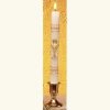 Gold Leaf Ornamented First Communion Candle-0
