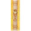 Gold Leaf Ornamented First Communion Candle-10372