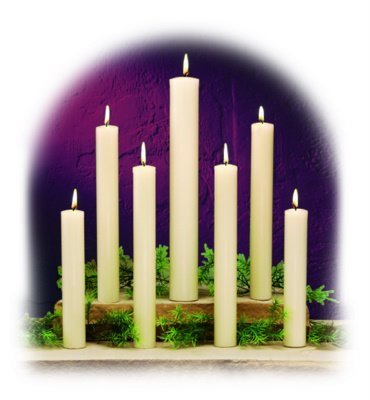100% Beeswax Altar Candles (1-1/4" & Larger)-0