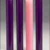 Advent Candles - 51% Beeswax- 3 Purple, 1 Pink-0
