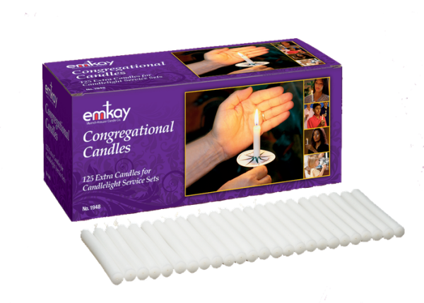 Emkay Extra Congregation Candles 250 per box